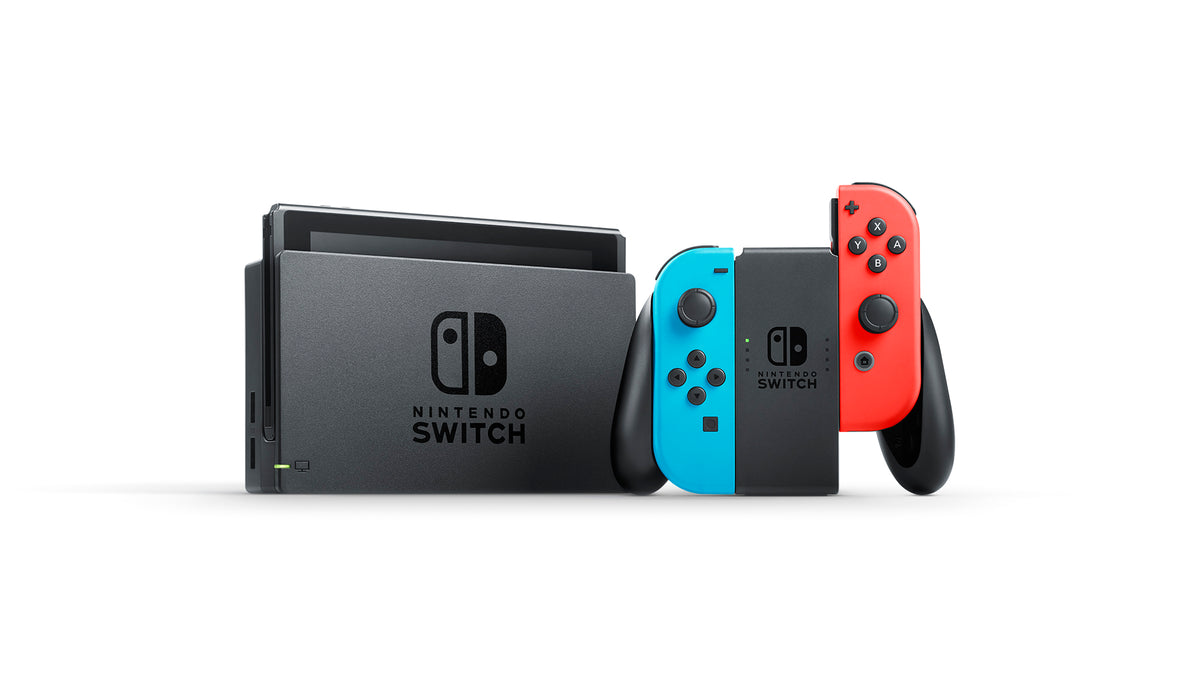 Nintendo Switch Console with Neon Blue & Red Joy-Con, HACSKABAANintendo Switch Console with Neon Blue & Red Joy-Con, HACSKABAA - YuppyCollections