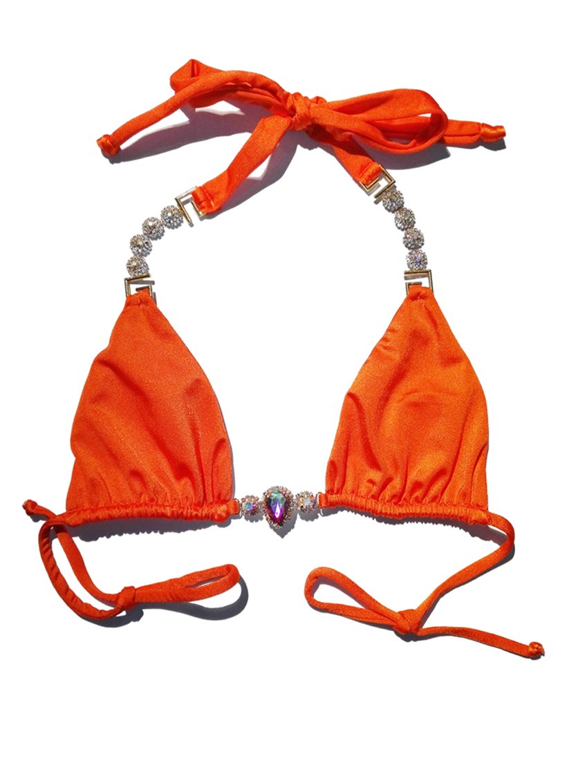 Belle Triangle Top - Orange - YuppyCollections