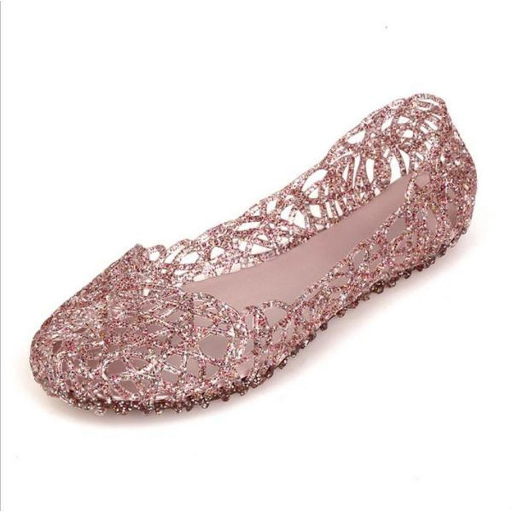 Womens Summer Jelly Ballet Flat Shoes - YuppyCollections