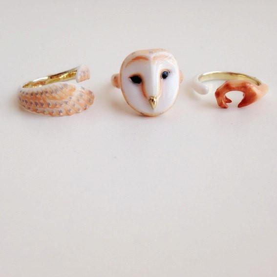 Mary Lou Owl Ring - YuppyCollections