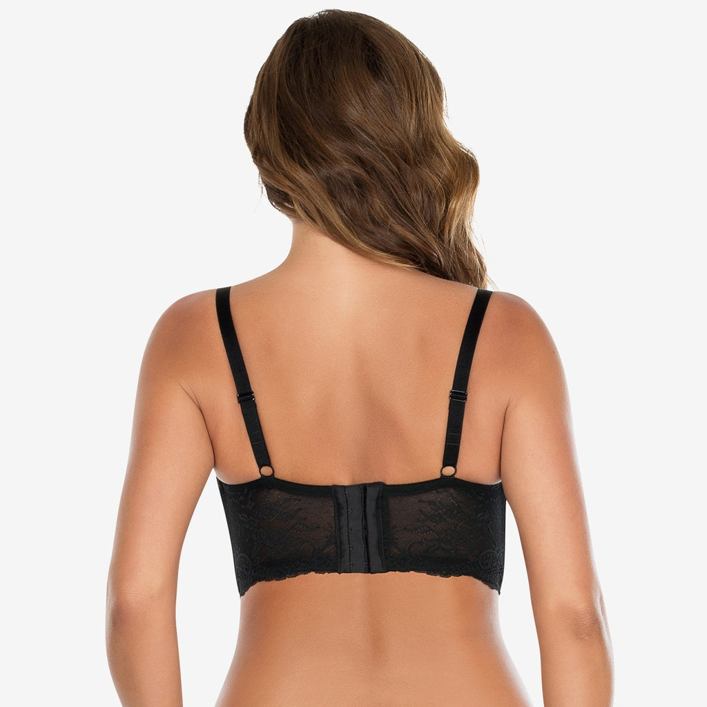 Parfait Sandrine Plunge Longline Bra in Black - YuppyCollections