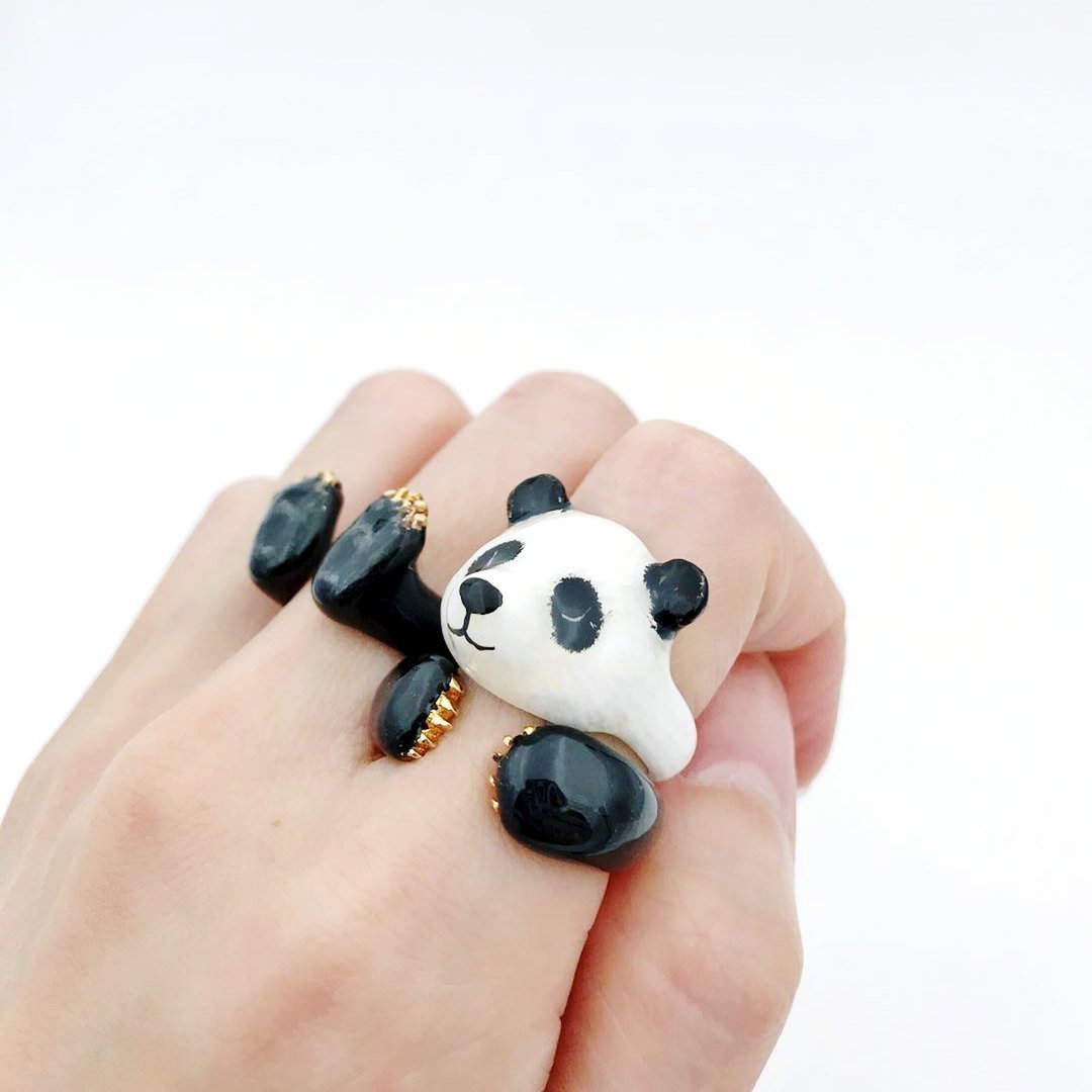 Mary Lou Panda Ring - YuppyCollections