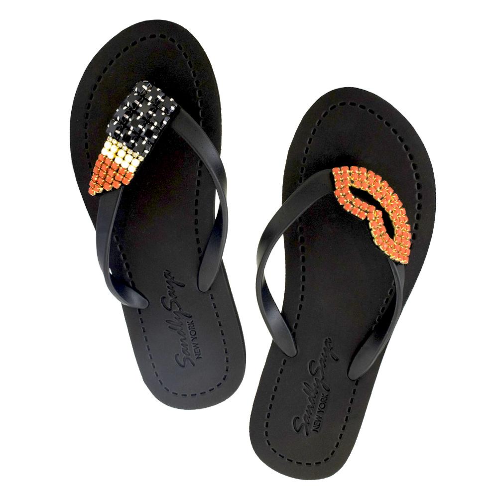 Lipstick - Women's Flat Sandal - YuppyCollections