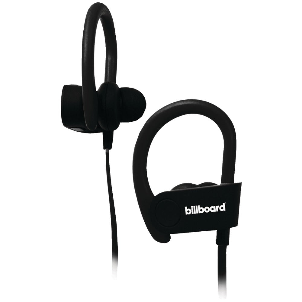 Billboard BB896 Bluetooth(R) Earhook Earbuds with Microphone (Black) - YuppyCollections