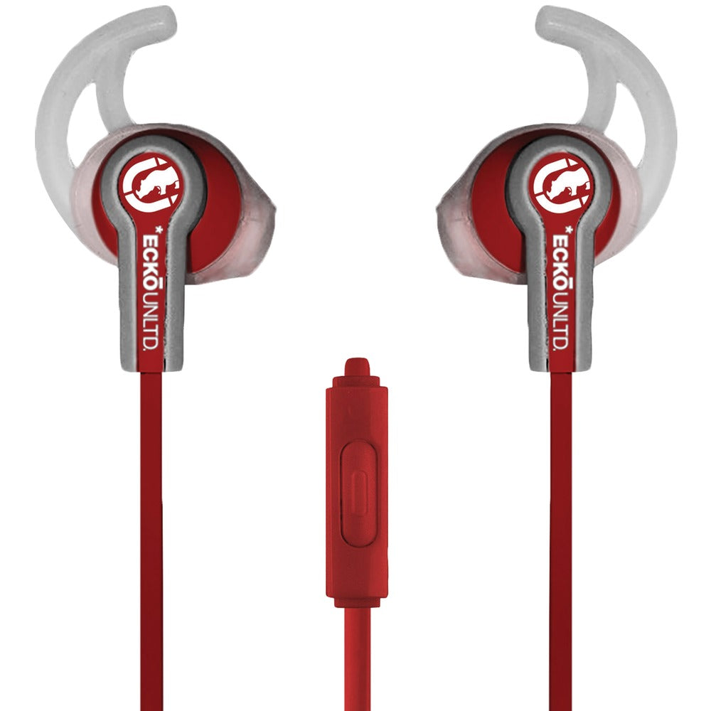 Ecko Unltd.(R) EKU-FSE-RD Fuse Sport Earbuds with Microphone (Red) - YuppyCollections