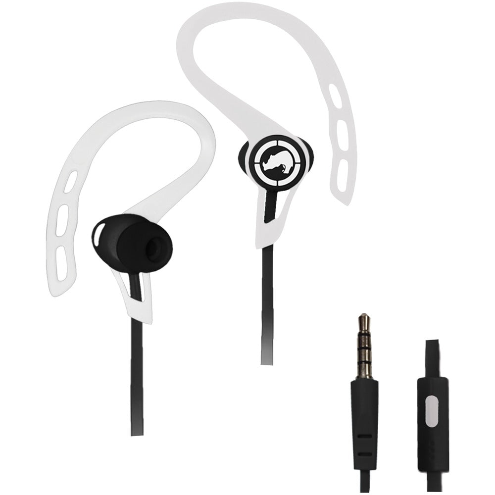 Ecko Unltd.(R) EKU-RSH-WHT Rush Sport Earbuds with Microphone (White) - YuppyCollections