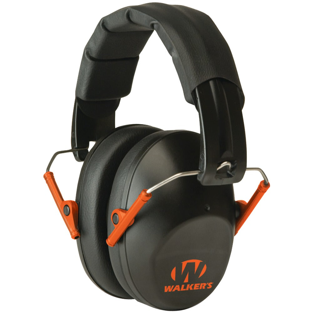 Walker's Game Ear(R) GWP-FPM1-BKO PRO Low-Profile Folding Muff (Black/Orange) - YuppyCollections