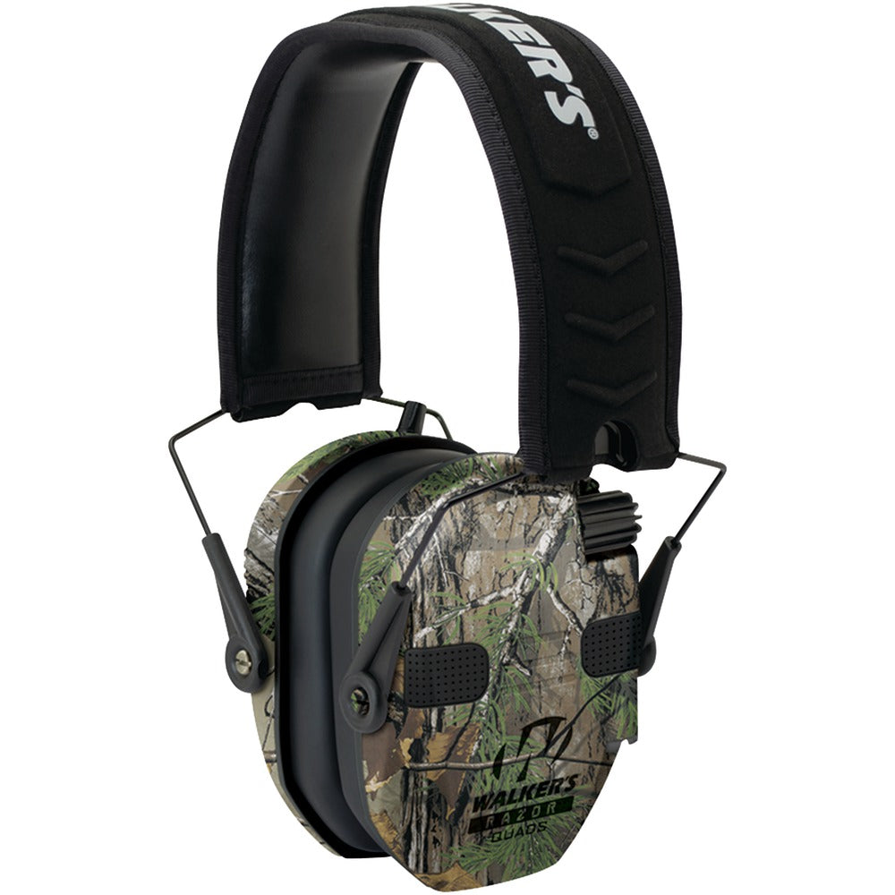 Walker's Game Ear(R) GWP-RSEQM-CMO Razor(R) Series Slim Realtree(R) Xtra Electronic Quad Muff - YuppyCollections