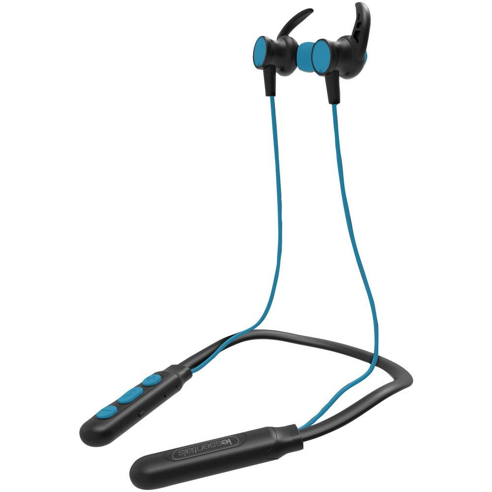 iEssentials(R) IEN-BTEFX-BL Flex Neck Band Sport Series Bluetooth(R) Earbuds with Microphone (Blue) - YuppyCollections