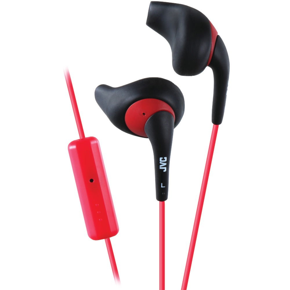 JVC(R) HAENR15BM Gumy(R) Sports Earbuds with Microphone (Black) - YuppyCollections