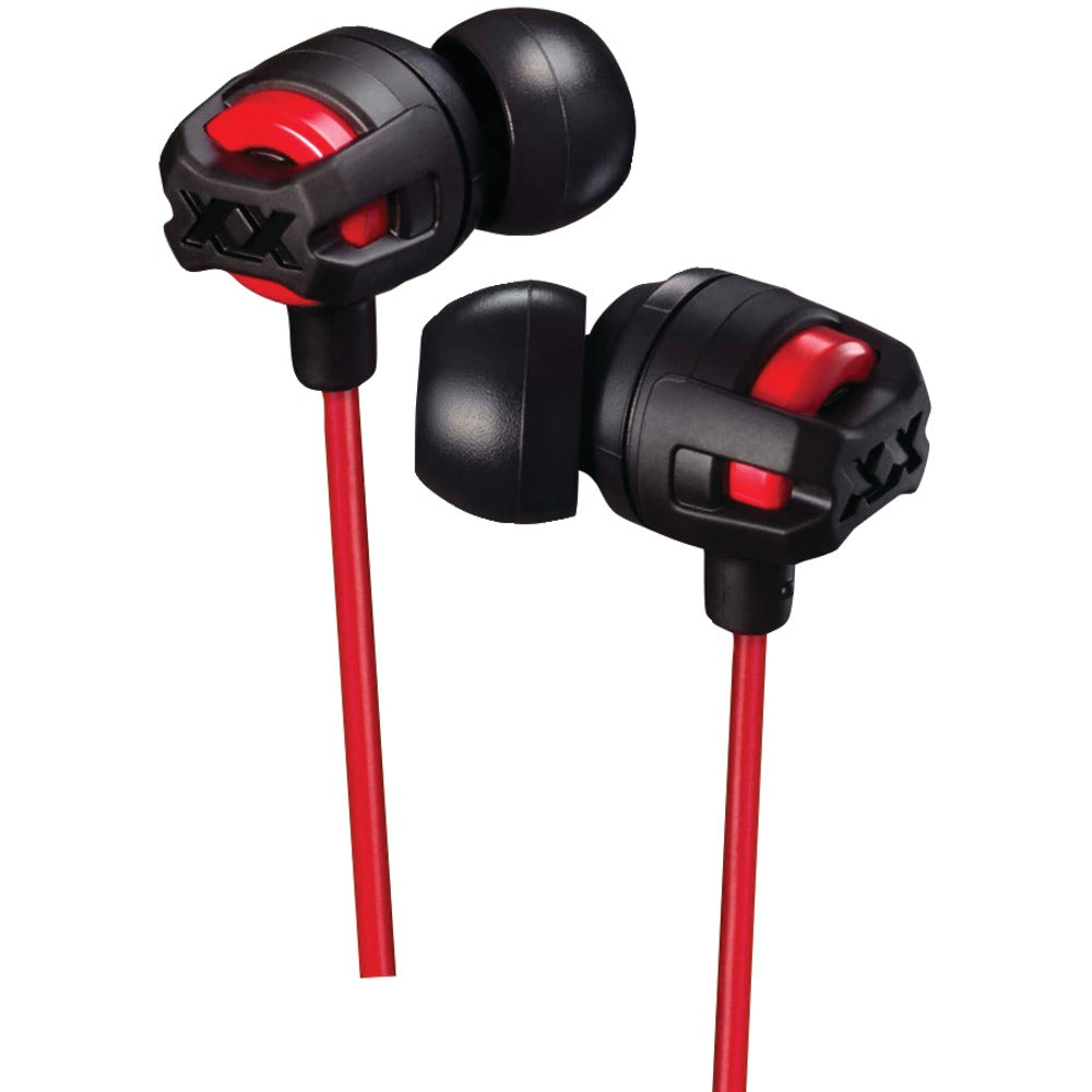 JVC(R) HAFX103MR XX Series Xtreme Xplosives Earbuds with Microphone (Red) - YuppyCollections