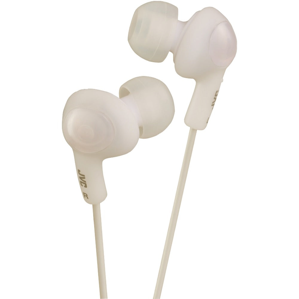 JVC(R) HAFX5W Gumy(R) Plus Inner-Ear Earbuds (White) - YuppyCollections