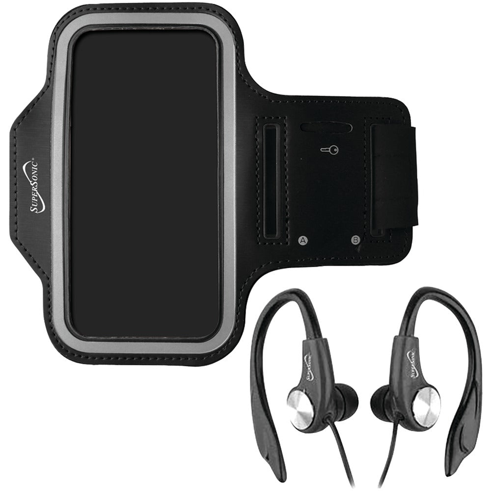 Supersonic(R) SC-222AE Sport Kit Armband & Earbuds with Microphone - YuppyCollections