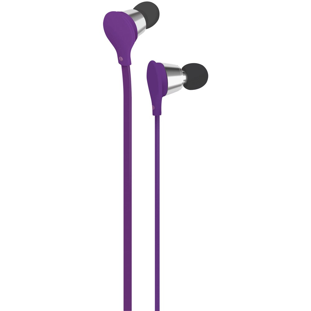 AT&T(R) EBM01-Purple Jive Noise-Isolating Earbuds with Microphone (Purple) - YuppyCollections