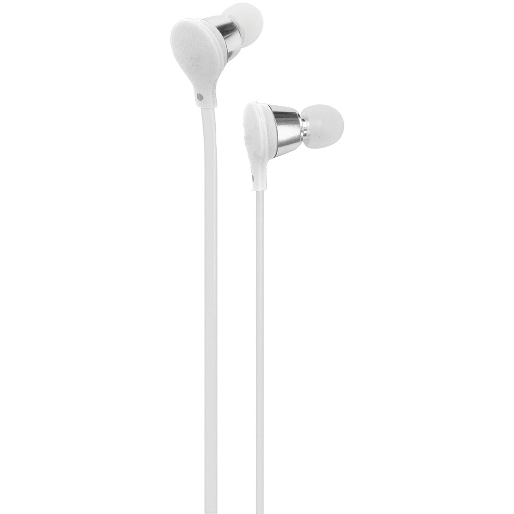 AT&T(R) EBM01-White Jive Noise-Isolating Earbuds with Microphone (White) - YuppyCollections