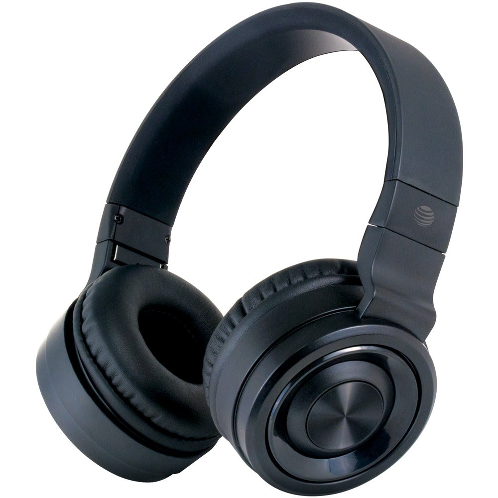 AT&T(R) PBH20-BLK PBH20 Stereo Over-Ear Headphones with Bluetooth(R) (Black) - YuppyCollections