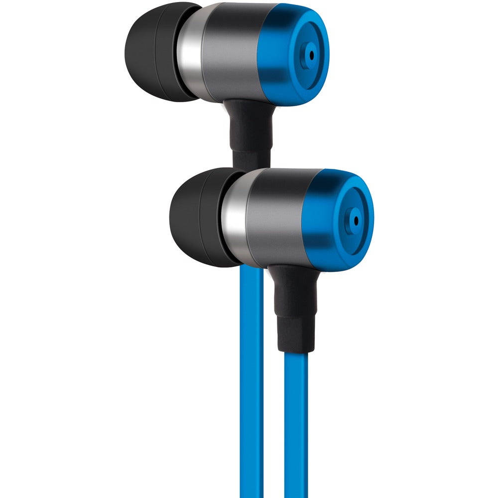 AT&T(R) PE50-BLU PE50 In-Ear Stereo Earbuds with Microphone (Blue) - YuppyCollections