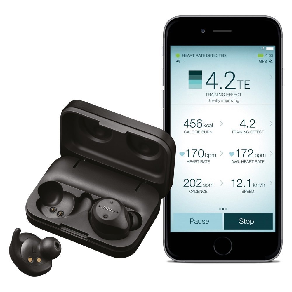 Jabra Elite Sport True Wireless Waterproof Fitness & Running Earbuds with Heart Rate and Activity Tracker - Advanced wireless connectivity and charging case - 3 Hour - YuppyCollections