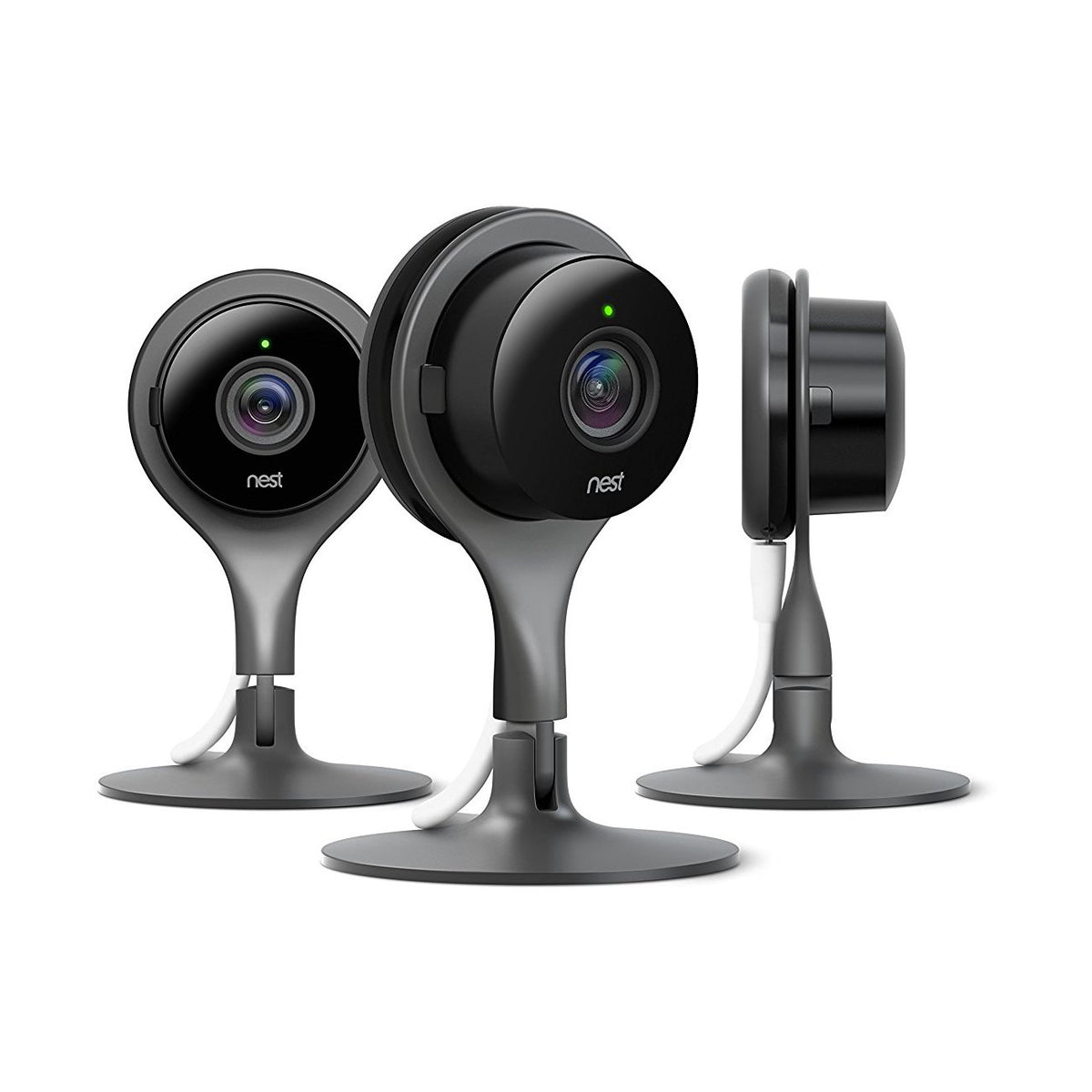 Nest Cam Indoor 1080p HD 3-Pack Home Security Camera NC1104US - Black - YuppyCollections