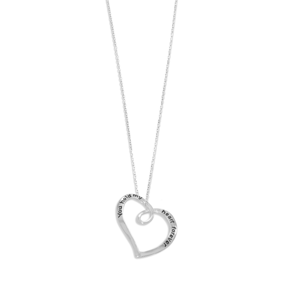 "You Hold My Heart Forever" Necklace - YuppyCollections