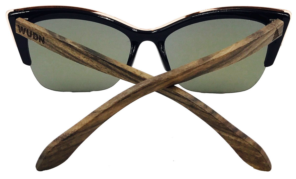 Mens & Women's Handmade Walnut Cat-Eye Sunglasses - YuppyCollections