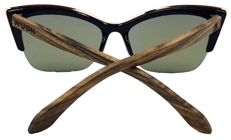 Mens & Women's Handmade Walnut Cat-Eye Sunglasses - YuppyCollections