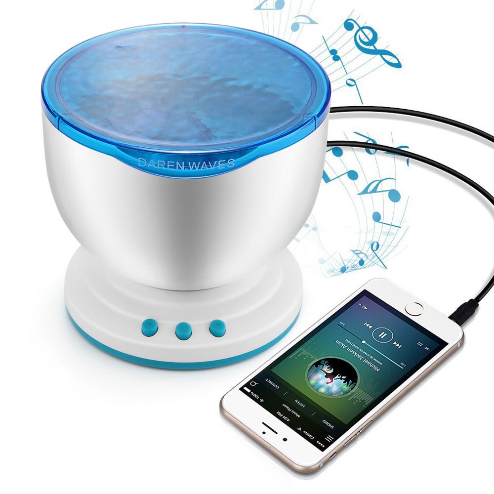 Ocean Wave LED Projector Light Speaker - YuppyCollections