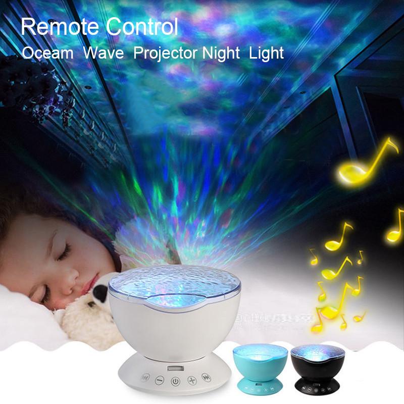 Premium Ocean Wave LED Projector Lights Speaker with Remote control - YuppyCollections