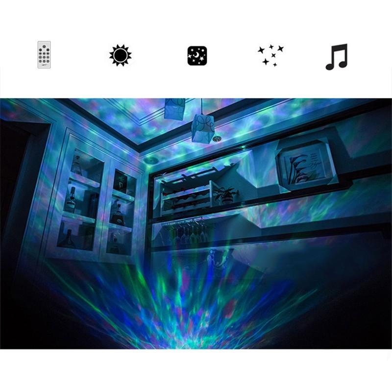 Premium Ocean Wave LED Projector Lights Speaker with Remote control - YuppyCollections