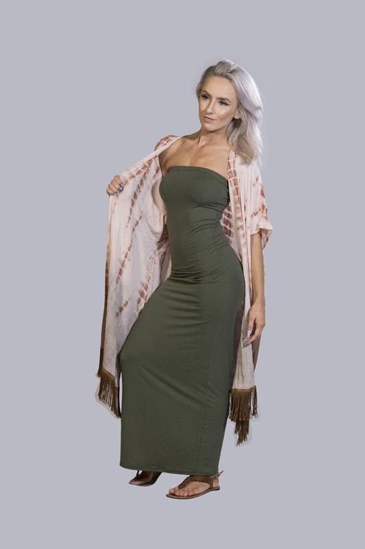 Strapless Long Bodycon Dress - YuppyCollections