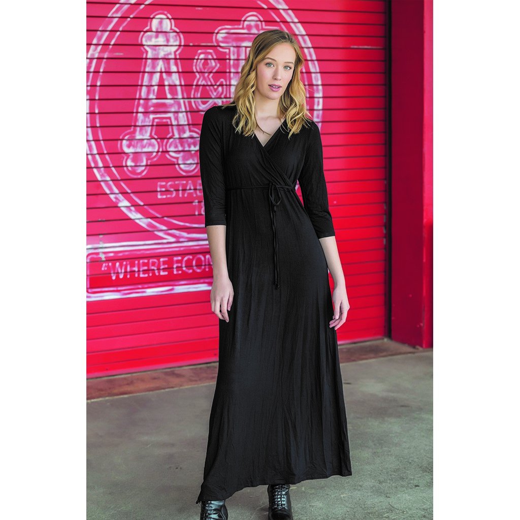 Wrap Maxi Dress - YuppyCollections