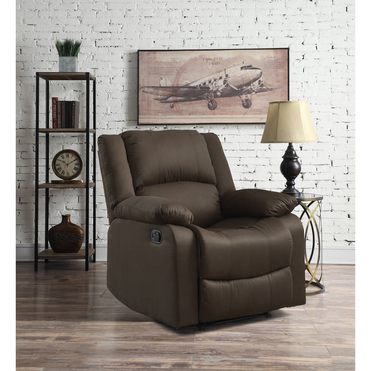 Warren Recliner Single Chair, Multiple ColorsWarren Recliner Single Chair, Multiple Colors - YuppyCollections