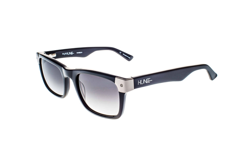 Shiny Black with Gun Metal Wayfarers - YuppyCollections