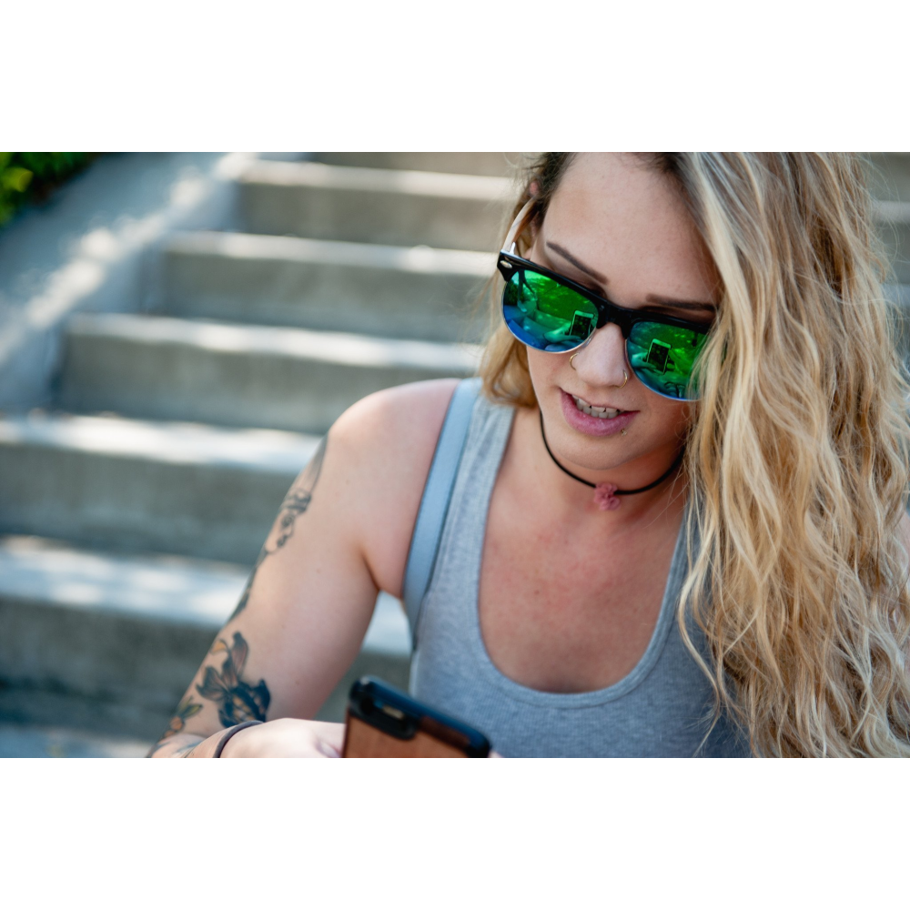 Mens & Women's Vintage Hybrid Zebra Wood Sunglasses - Polarized Lenses - YuppyCollections