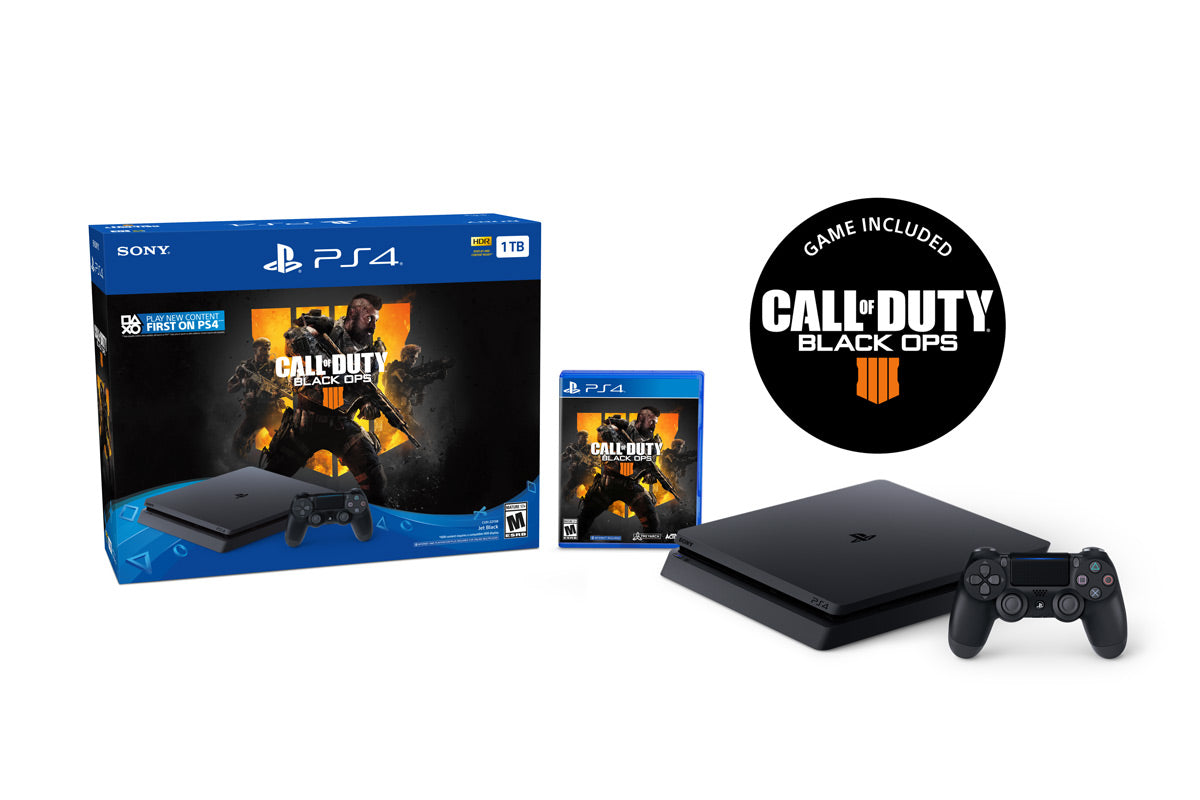 Sony PlayStation 4 1TB Slim System, w/ Call of Duty: Black Ops 4, 3003223Sony PlayStation 4 1TB Slim System, w/ Call of Duty: Black Ops 4, 3003223 - YuppyCollections