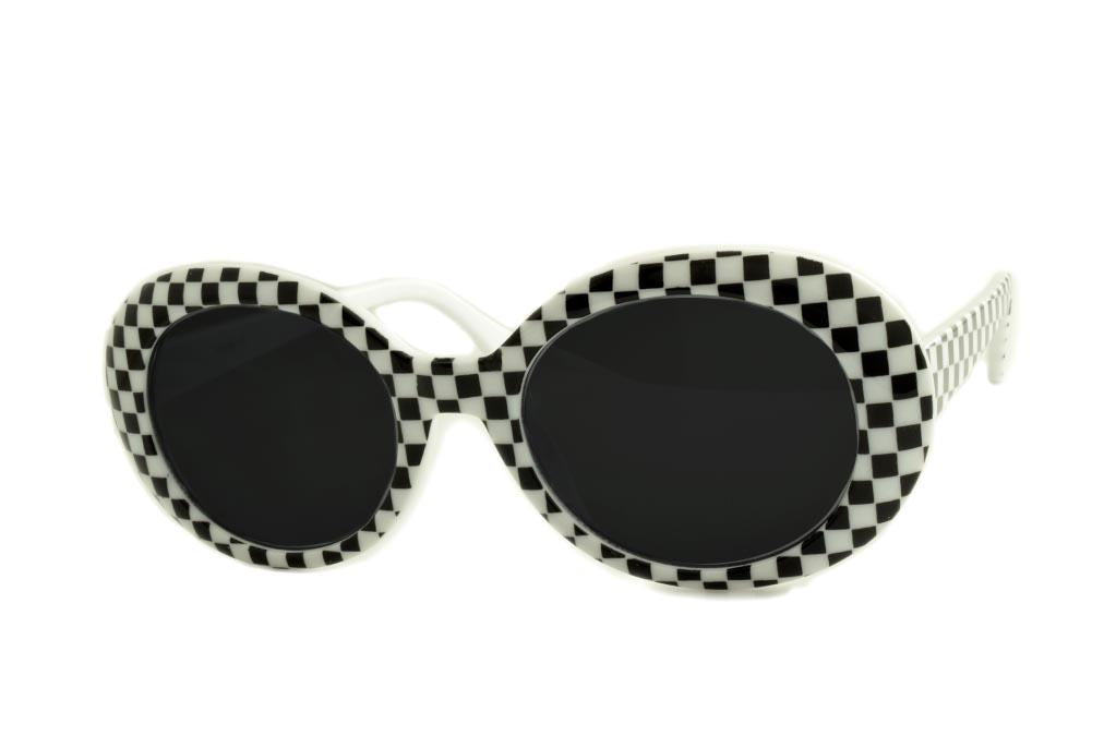 Cher Checkered Sunglasses - YuppyCollections