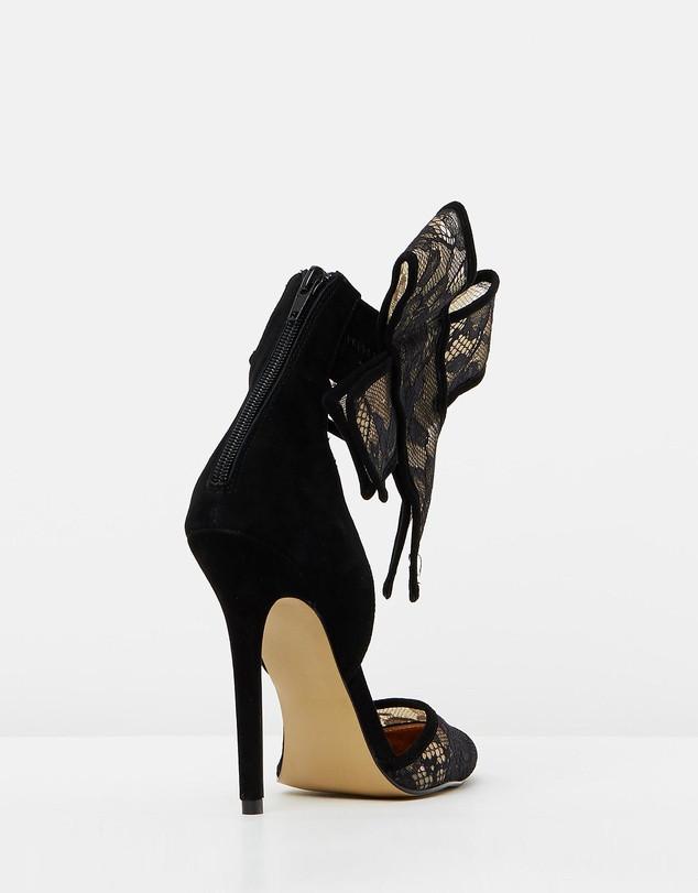 Izoa The Shiralee Heels Black & Nude Lace in Collaboration With Shiralee Coleman - YuppyCollections