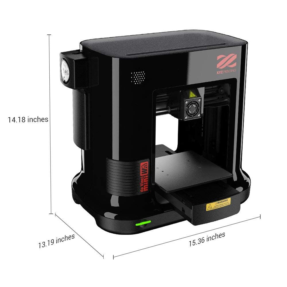 XYZprinting da Vinci Mini Wireless 3D Printer-6"x6"x6" Volume (Includes: 300g Filament, PLA/Tough PLA/PETG/Antibacterial PLA) Upgradable to print Metallic/Carbon PLA - YuppyCollections