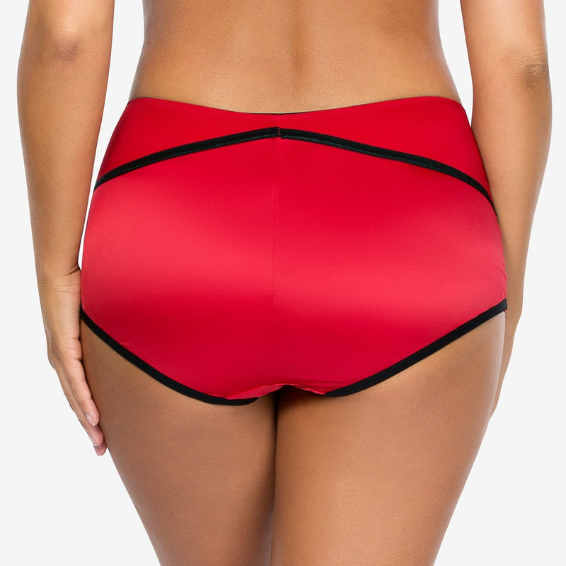 Parfait Charlotte Highwaist Brief in Red&Black - YuppyCollections