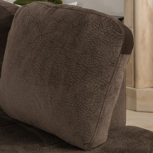 Gable Chocolate Fabric Sectional SetGable Chocolate Fabric Sectional Set - YuppyCollections