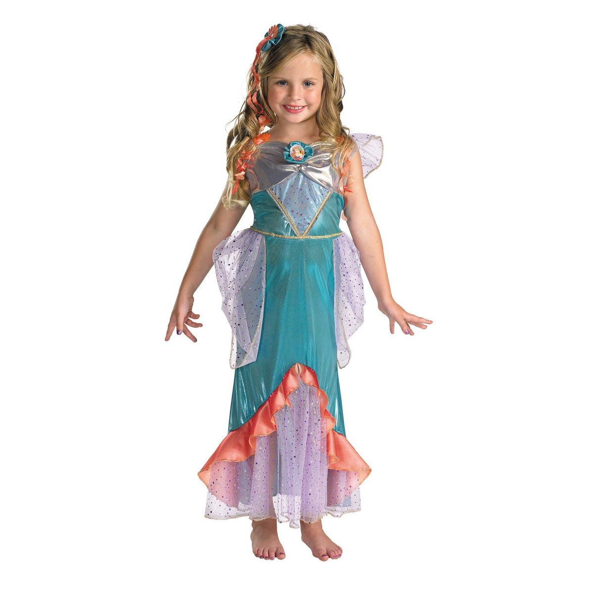 Ariel Toddler Costume Deluxe 3T-4T - YuppyCollections