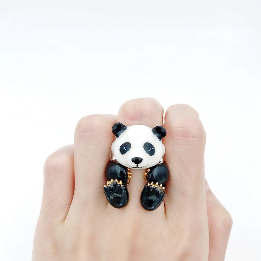 Mary Lou Panda Ring - YuppyCollections