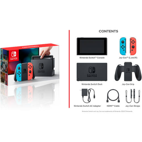 Nintendo Switch Console with Neon Blue & Red Joy-Con, HACSKABAANintendo Switch Console with Neon Blue & Red Joy-Con, HACSKABAA - YuppyCollections