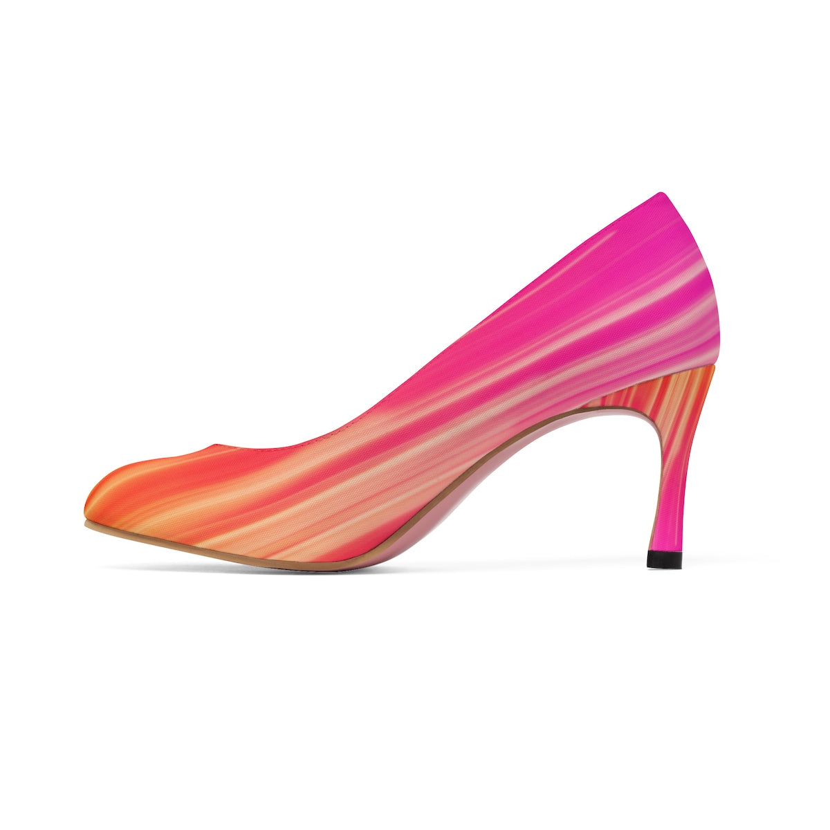 YE Two Toned Orange Berry Women's High Heels - YuppyCollections