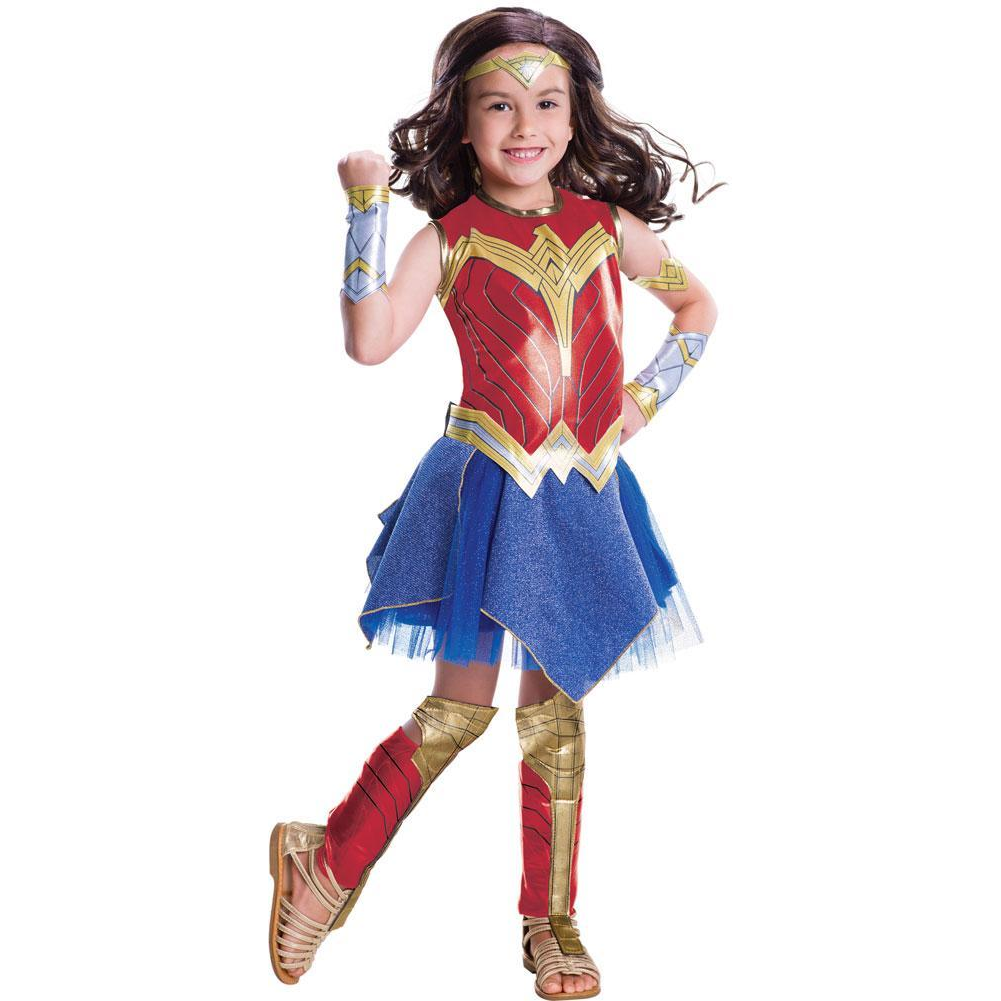 Wonder Woman Deluxe Kids Costume Medium 8-10 - YuppyCollections