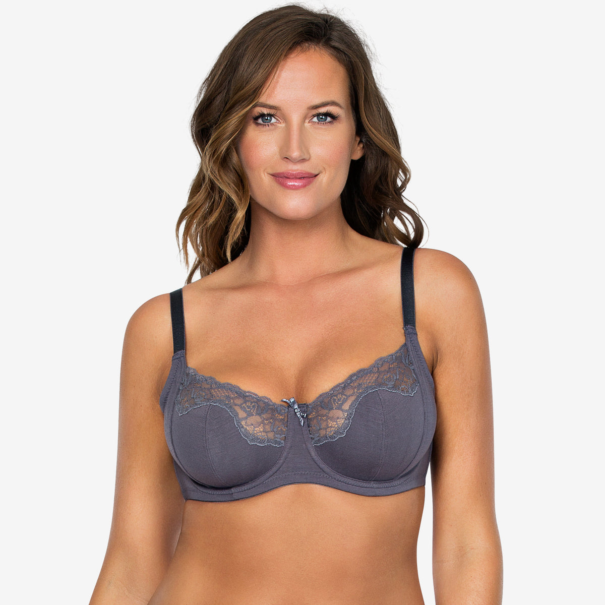 Parfait Tess Unlined Wire Bra in Charcoal - YuppyCollections