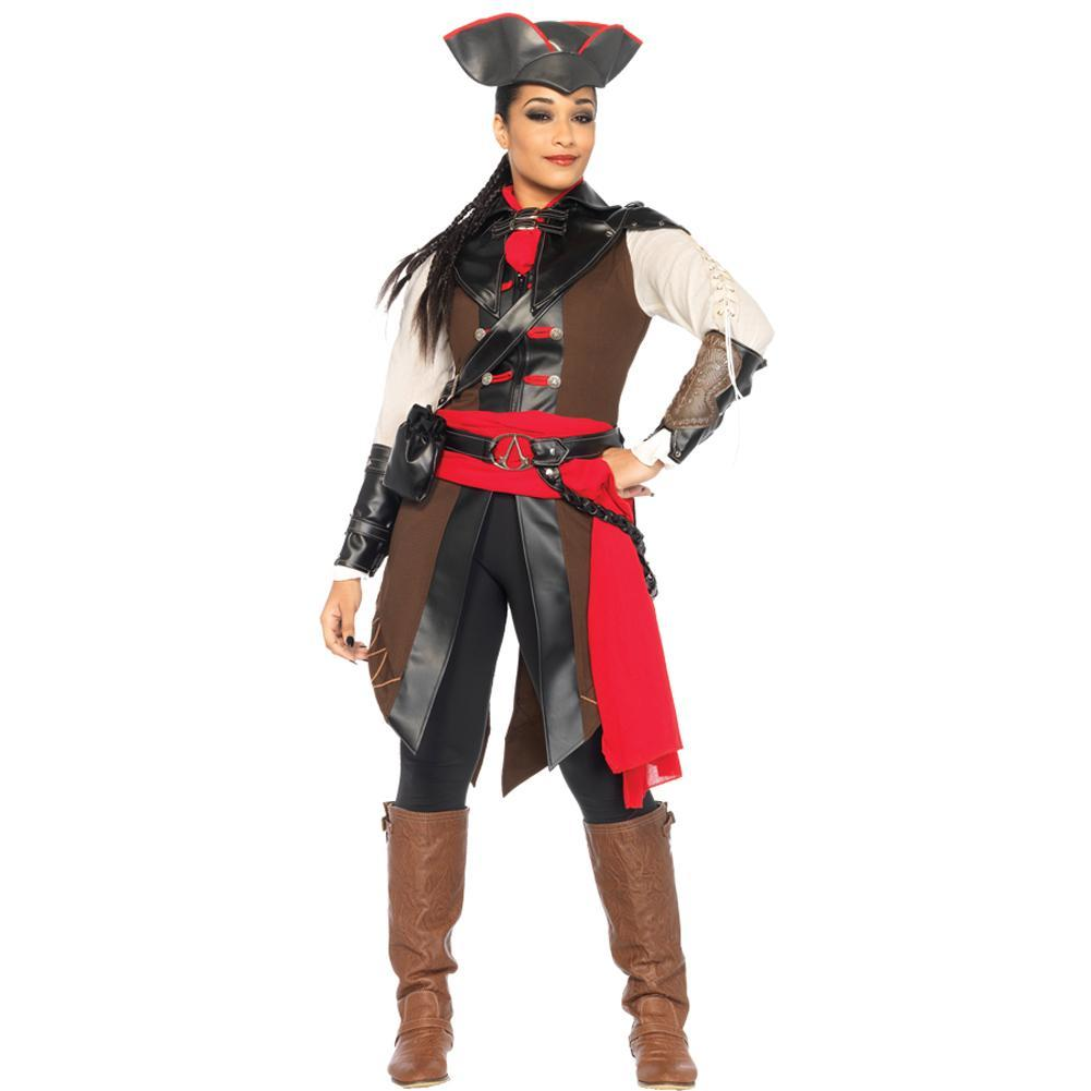 Assassins Creed Aveline 8 Piece Adult Costume Large - YuppyCollections