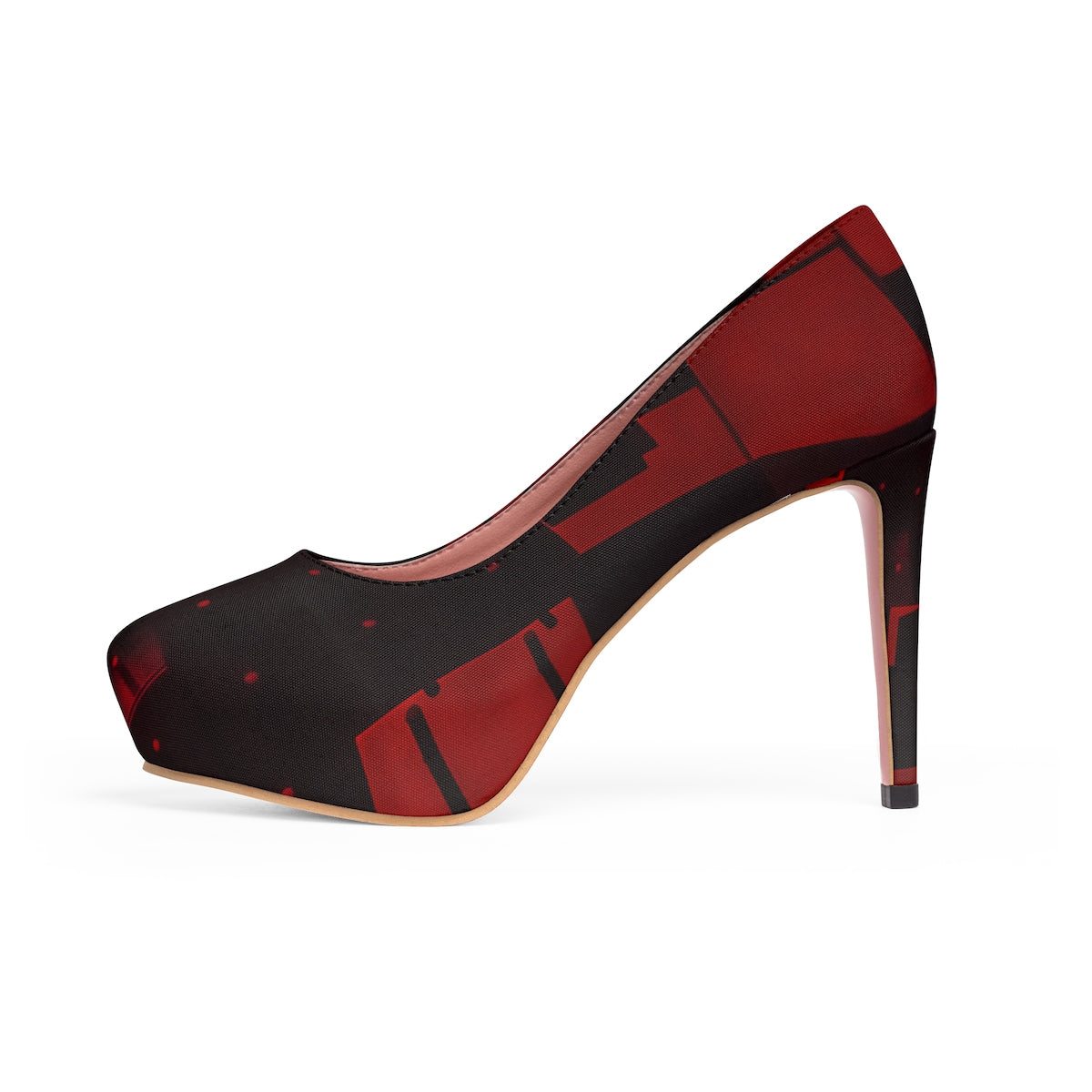 YE Two Toned Red's Women's Platform Heels - YuppyCollections