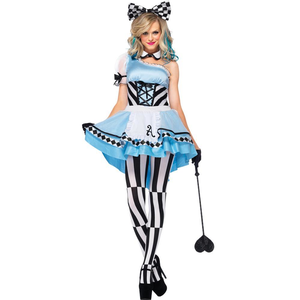 Alice Psychedelic 3 Piece Adult Costume Small - YuppyCollections