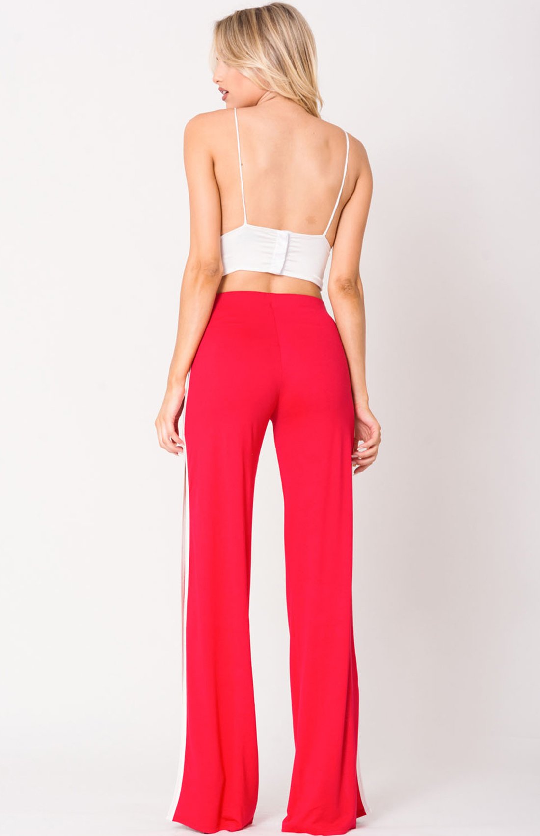 Double Slit Wide Legs Pants - YuppyCollections